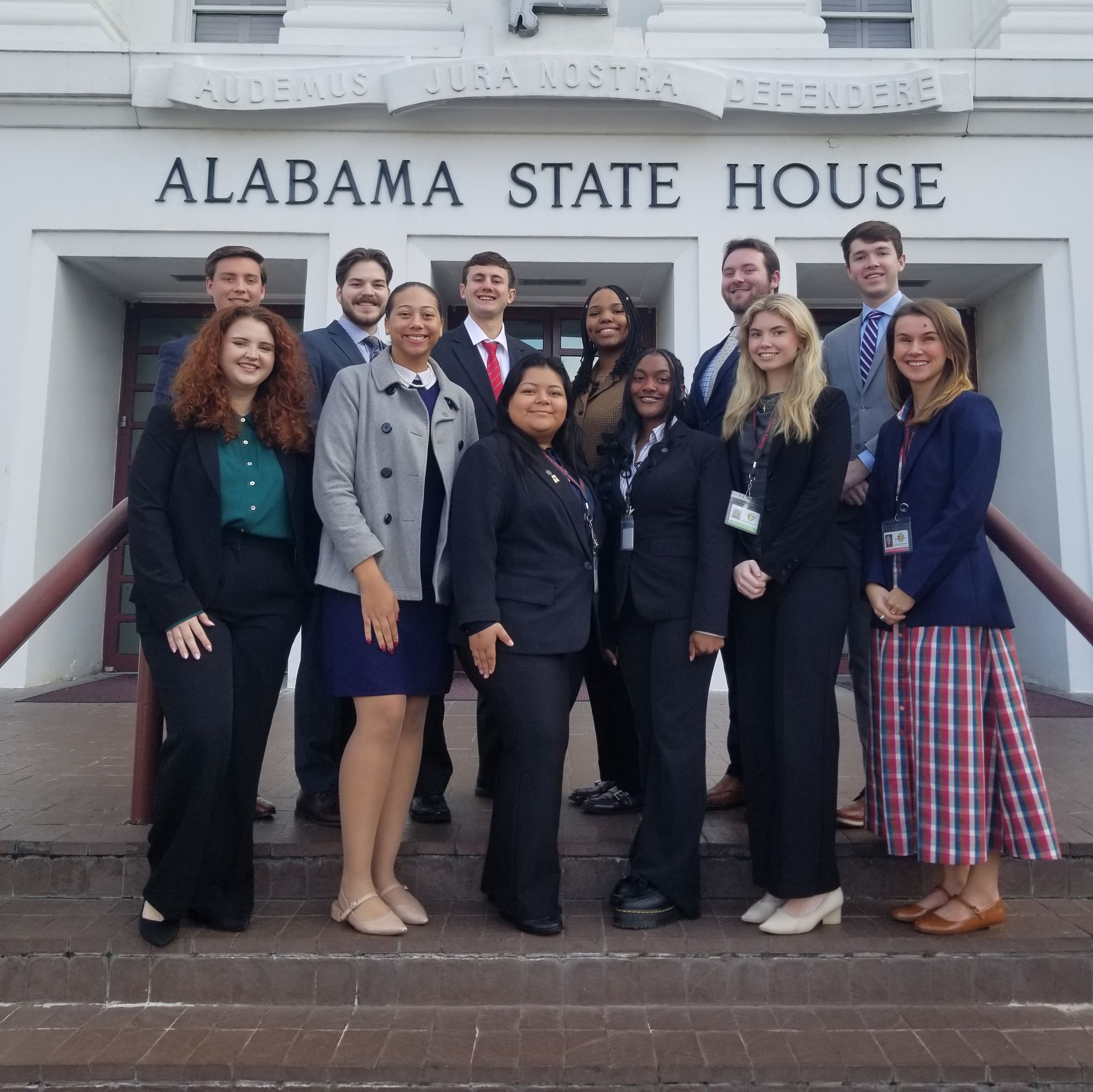 Interns in front of State House