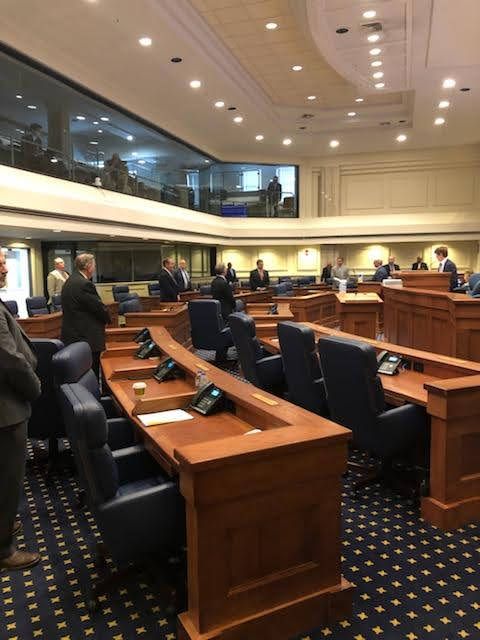 The Senate chamber.
